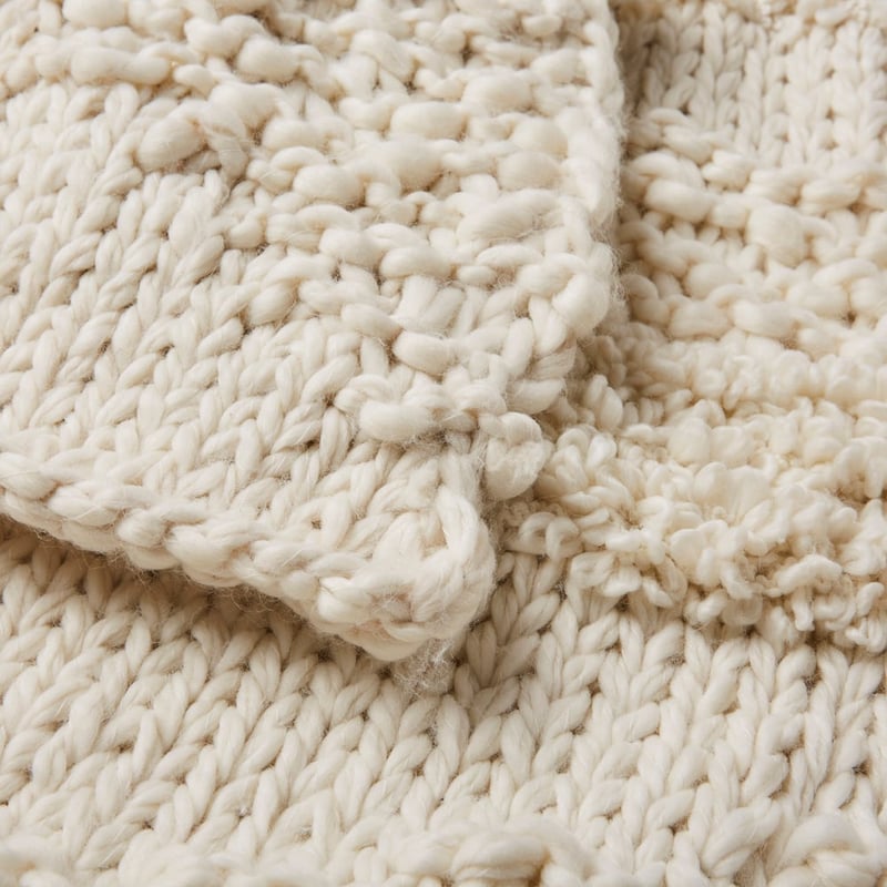 Kyoto Natural Knit Throw