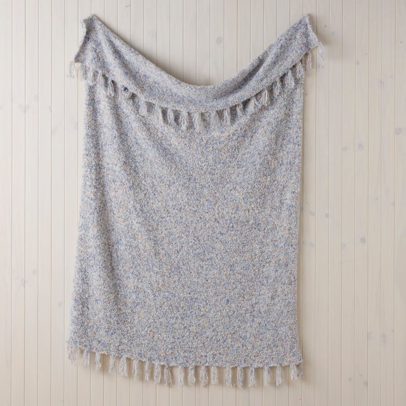 Bergen Blue Boucle Throw