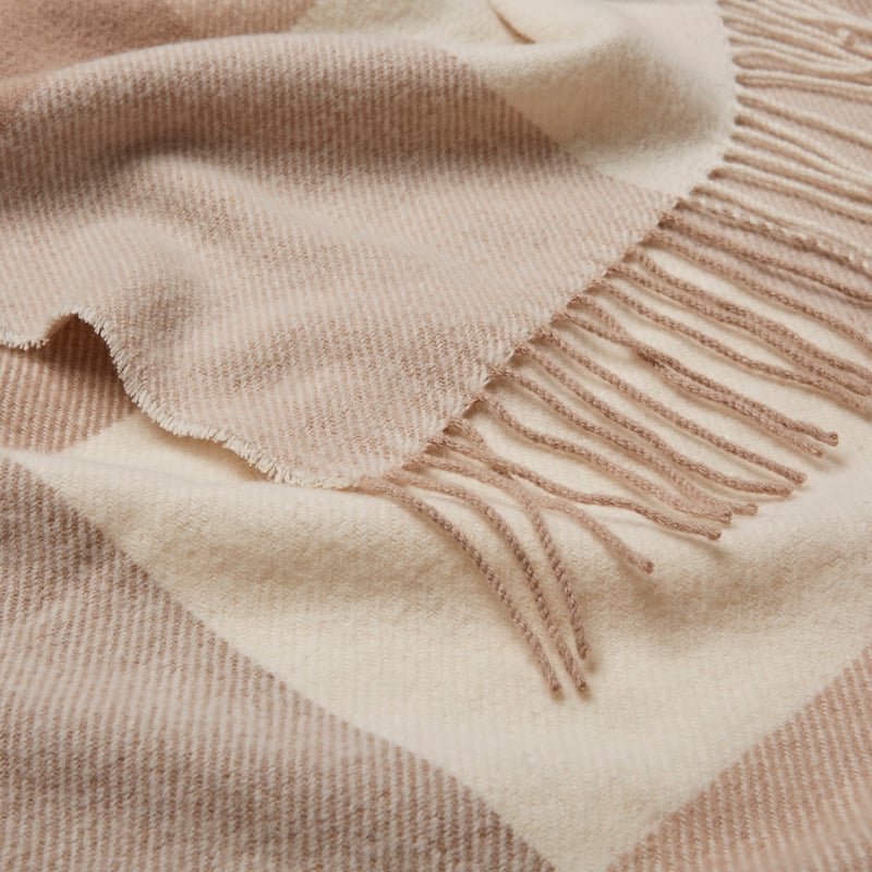 Holland Latte Wool Throw 