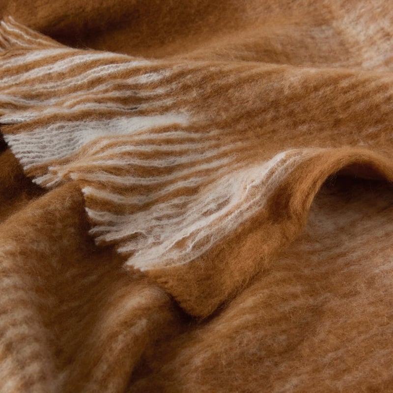 Bilbao Brown Check Throw