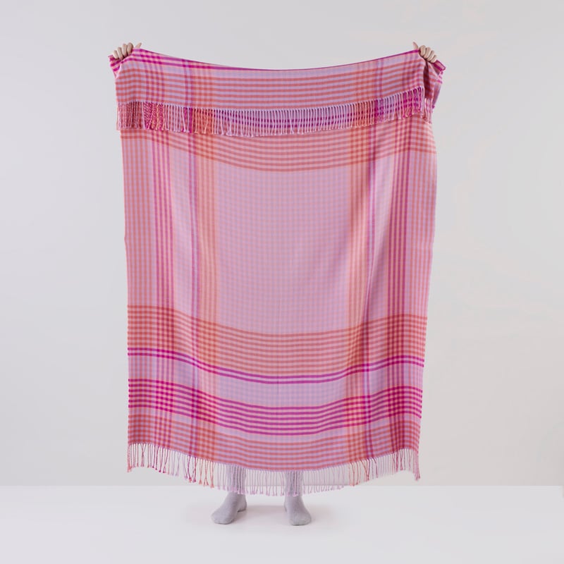 Alexia Berry Check Throw