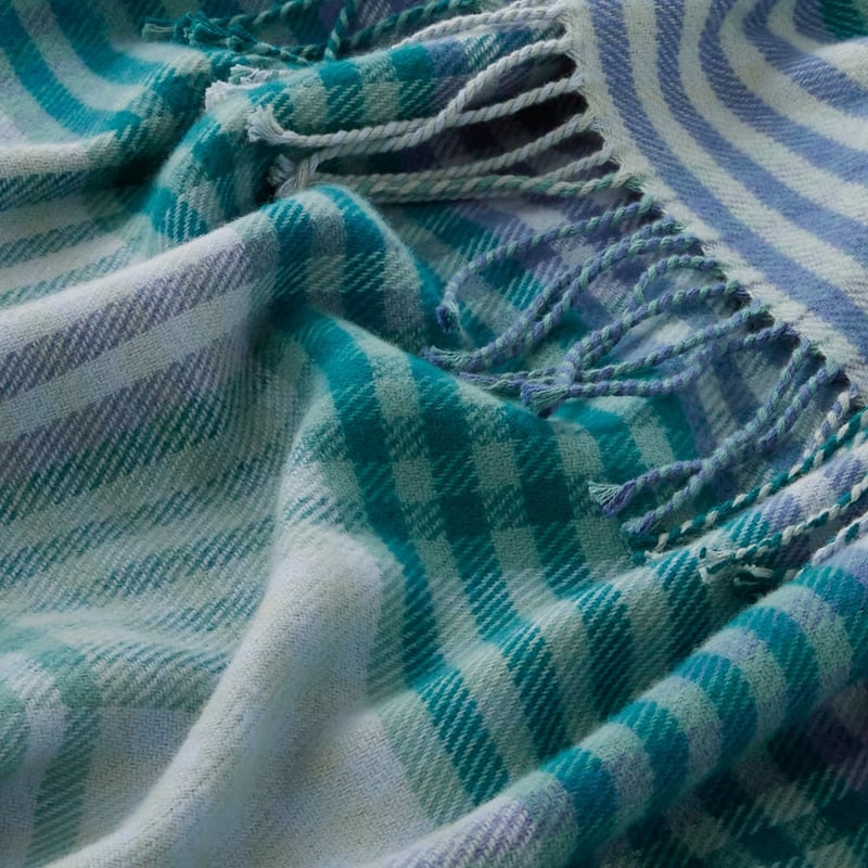 Alexia Jewels Check Throw