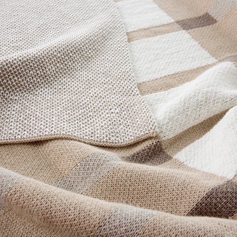 Geo Naturals Knit Throw