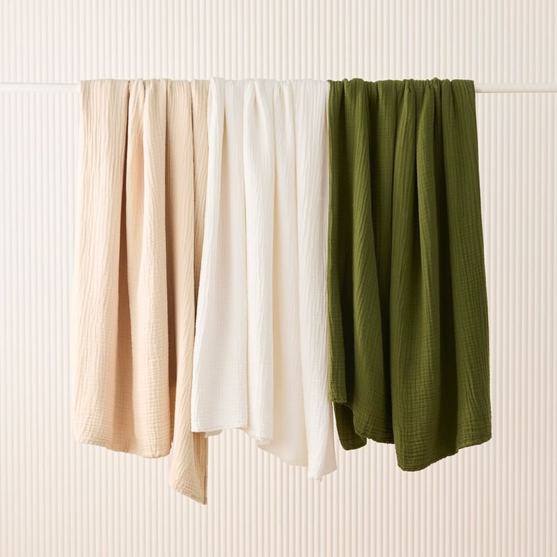 Muslin White Blanket