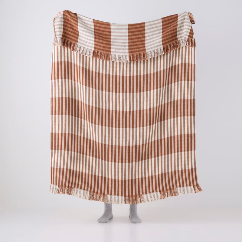 European Sofia Brown Throw