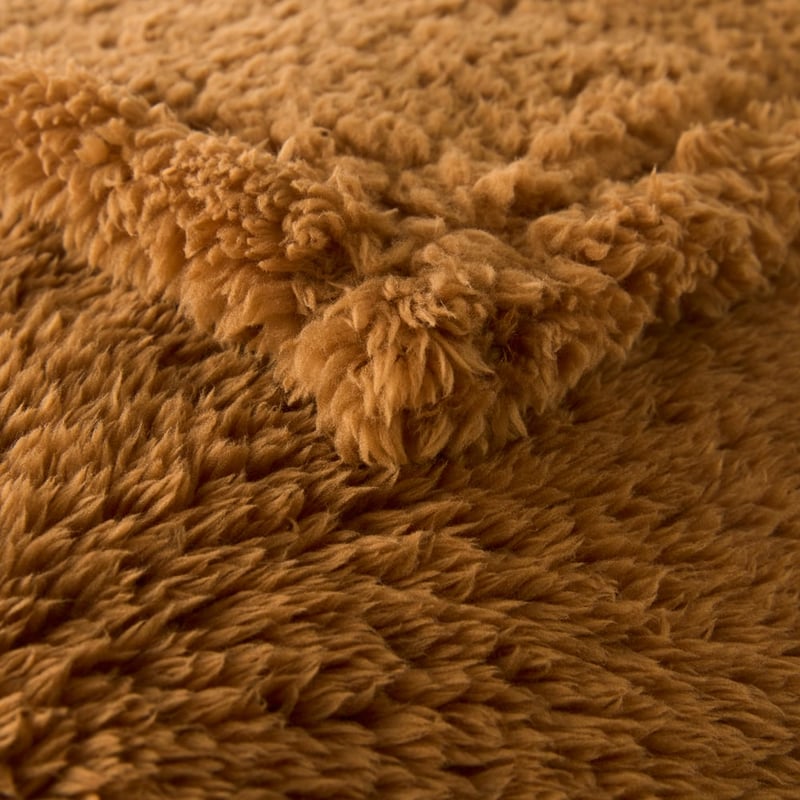 Kyrie Sienna Brown Fleece Blanket