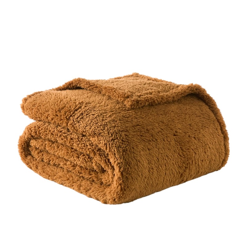 Kyrie Sienna Brown Fleece Blanket
