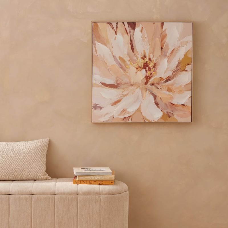 Kakadu Sunset Flower Square Canvas