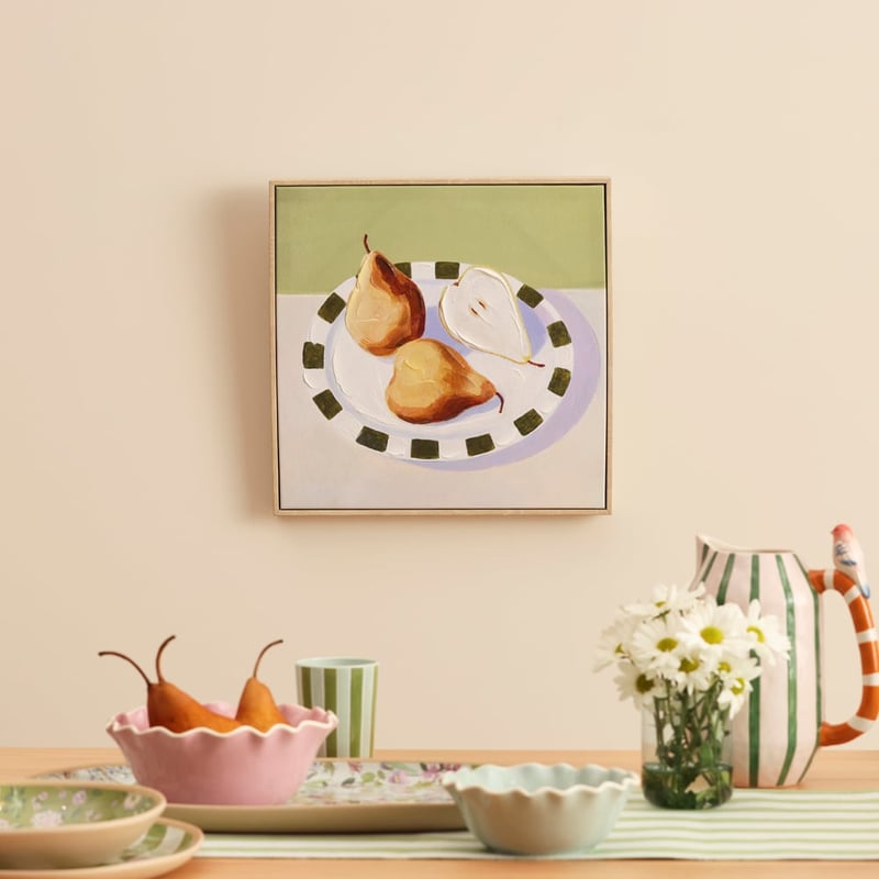 Fruit Bowl Pear Canvas