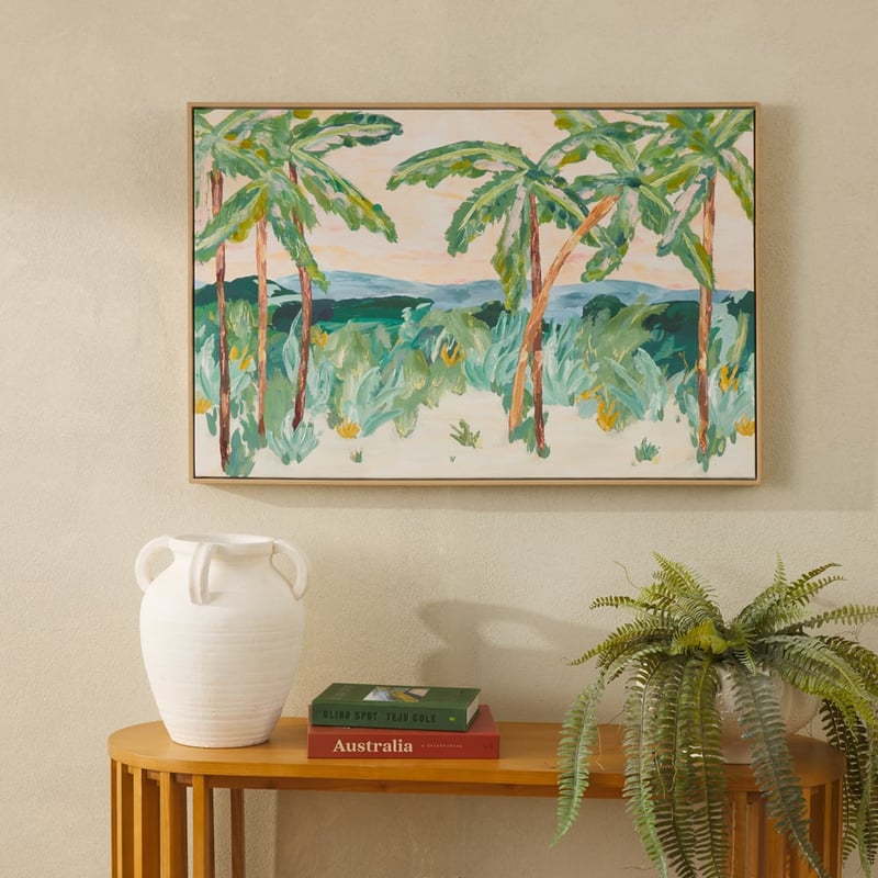 Ocean Sunset Palms Canvas