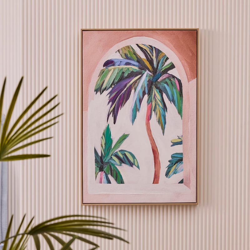 Ocean Breeze Window View Small Canvas