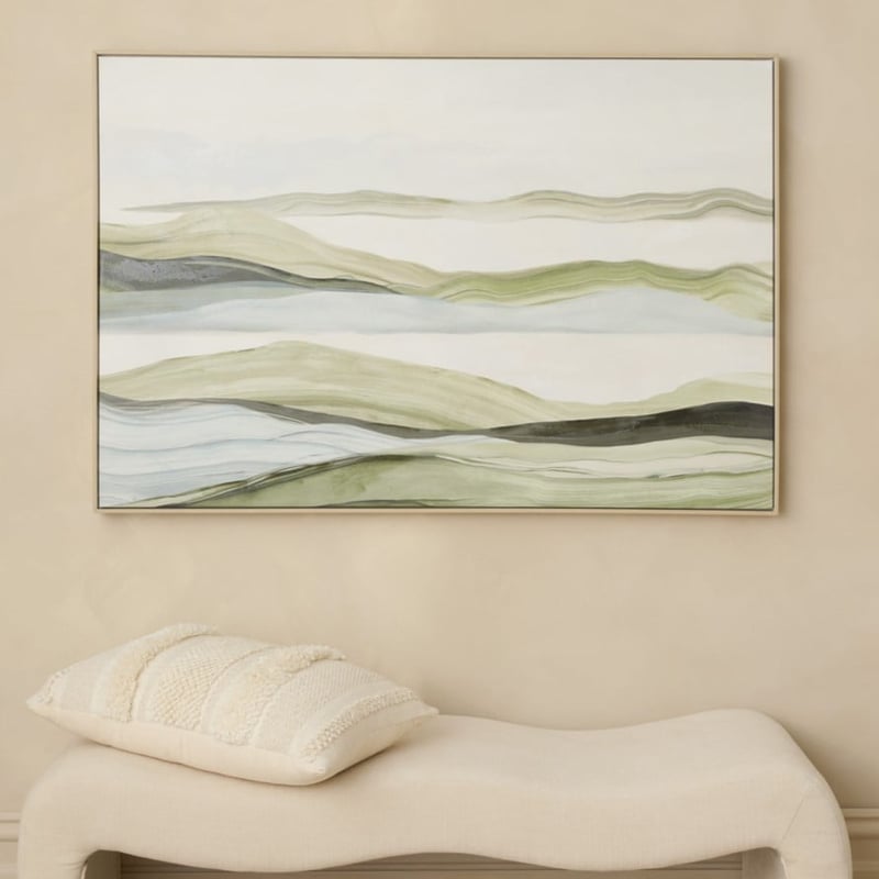 Bushlands Green Hills Wall Art