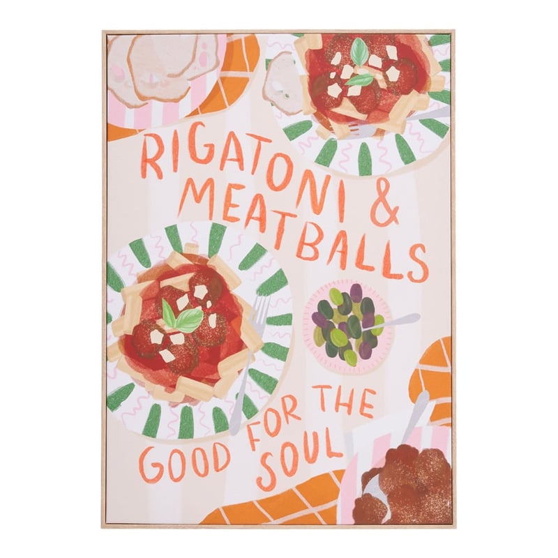 Foodies Rigattoni Wall Art