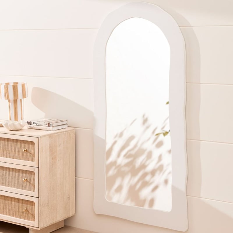 Winnie White Floor Arch Mirror