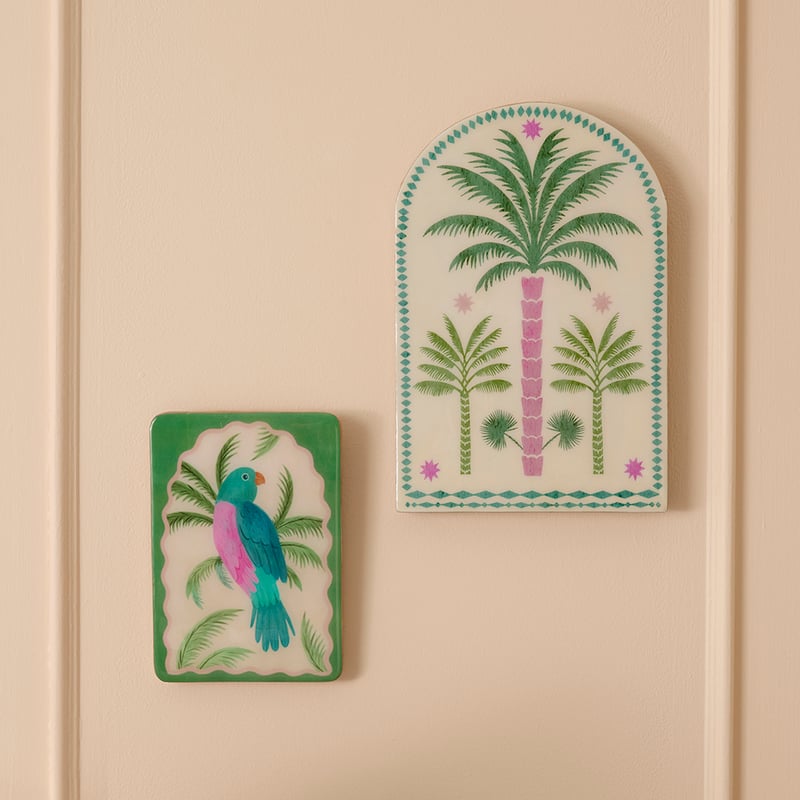 Amazon Large Tropicana Palm Timber Wall Art