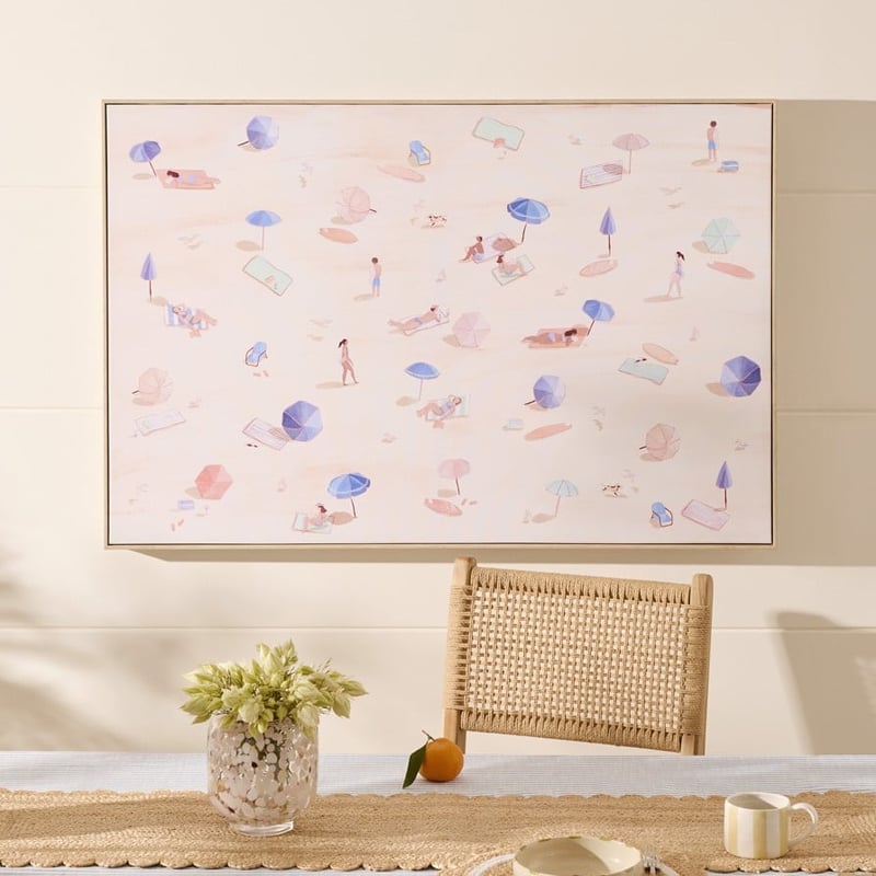 Beach Days Natural Canvas