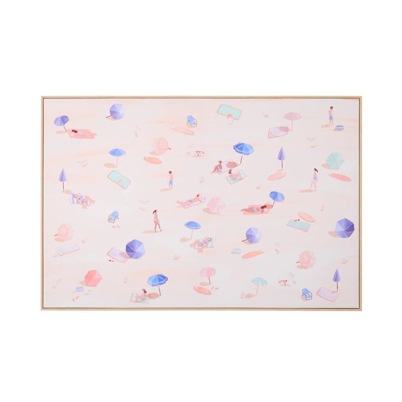 Beach Days Natural Canvas