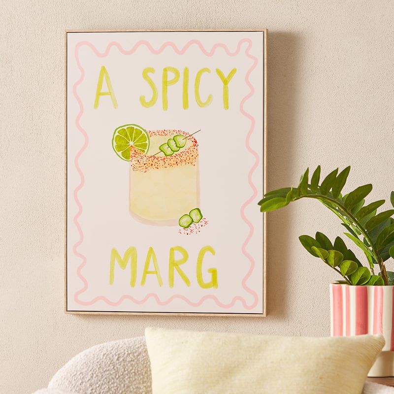Cocktail Hour A Spicy Marg Canvas