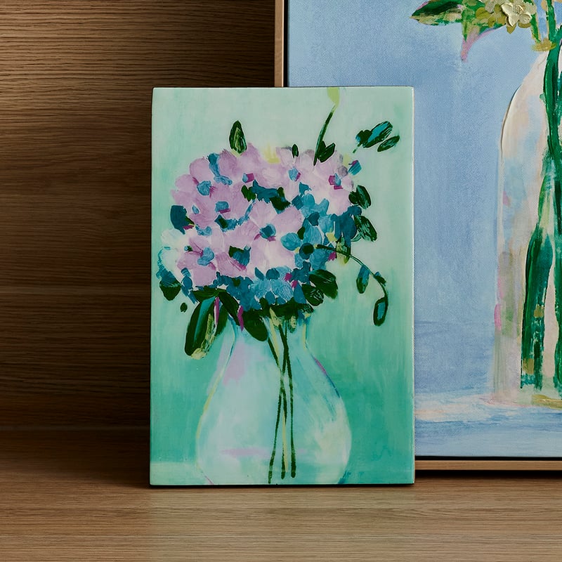 Garden House Hydrangea Timber Wall Art