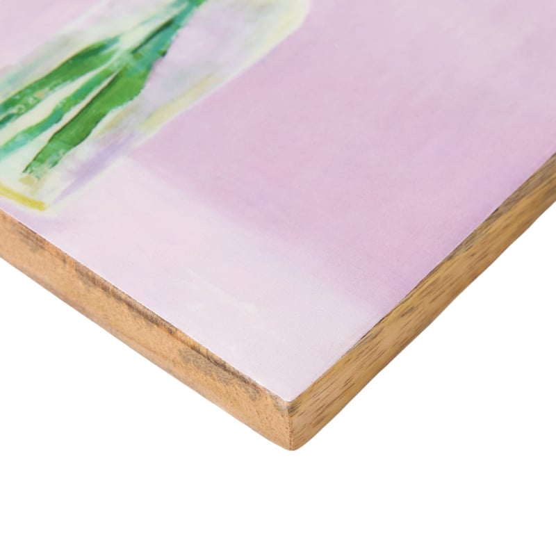 Garden House Lilac Daisy Timber Wall Art