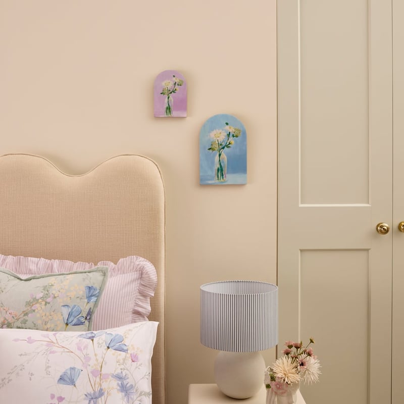 Garden House Blue Daisy Timber Wall Art