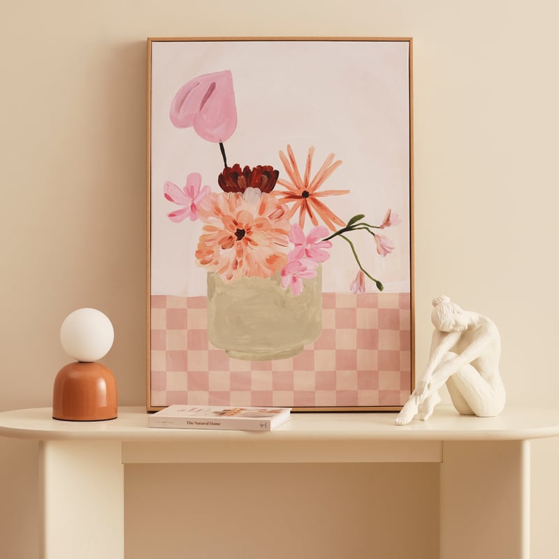 Weekend Tabletop Petite Bouquet Blush Canvas