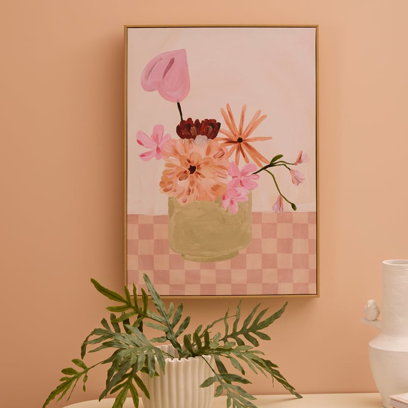 Weekend Tabletop Petite Bouquet Blush Canvas