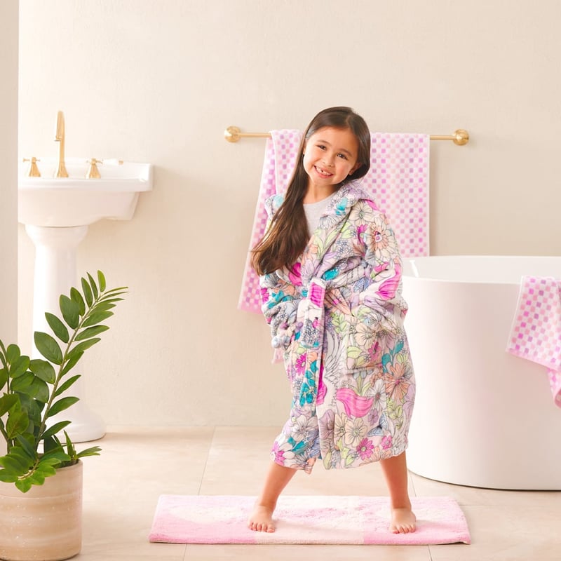 Unicorn Floral Field Dressing Gown