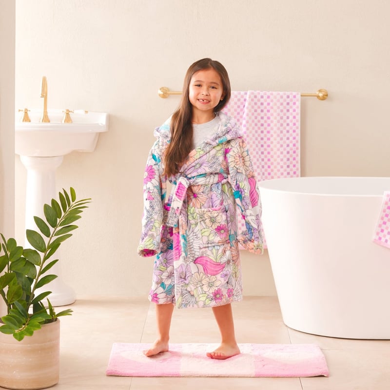 Unicorn Floral Field Dressing Gown