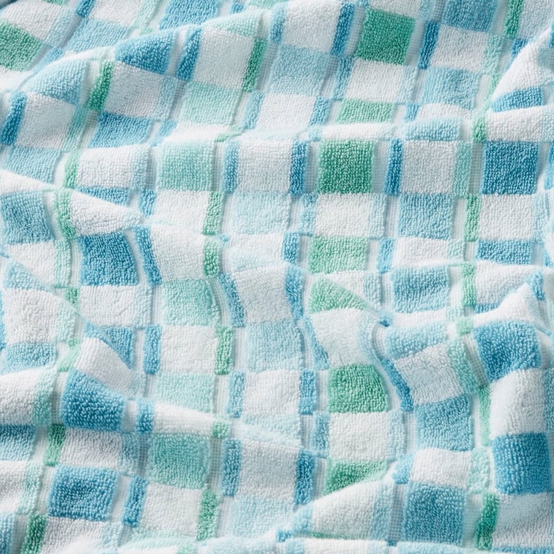 Charlie Check Blues Towel Range