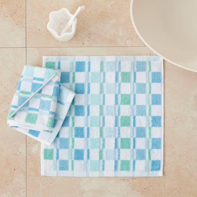Charlie Check Blues Towel Range