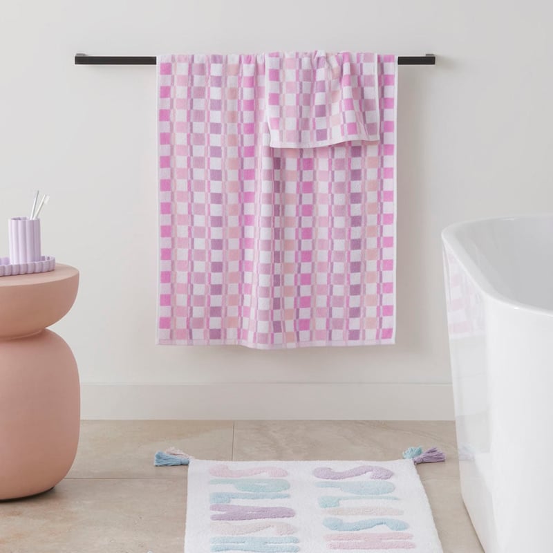 Charlie Check Pinks Face Washers Pack of 2
