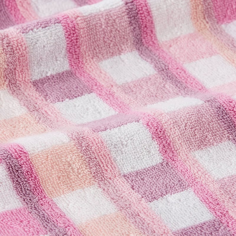 Charlie Check Pinks Face Washers Pack of 2