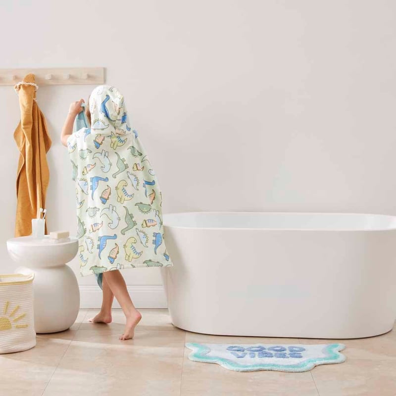 Dino Roar Kids Swim Hooded Towel & Bag