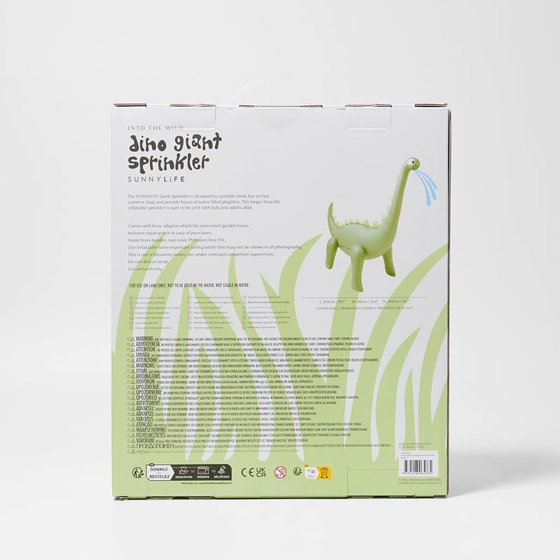 Into The Wild Khaki Dino Giant Sprinkler
