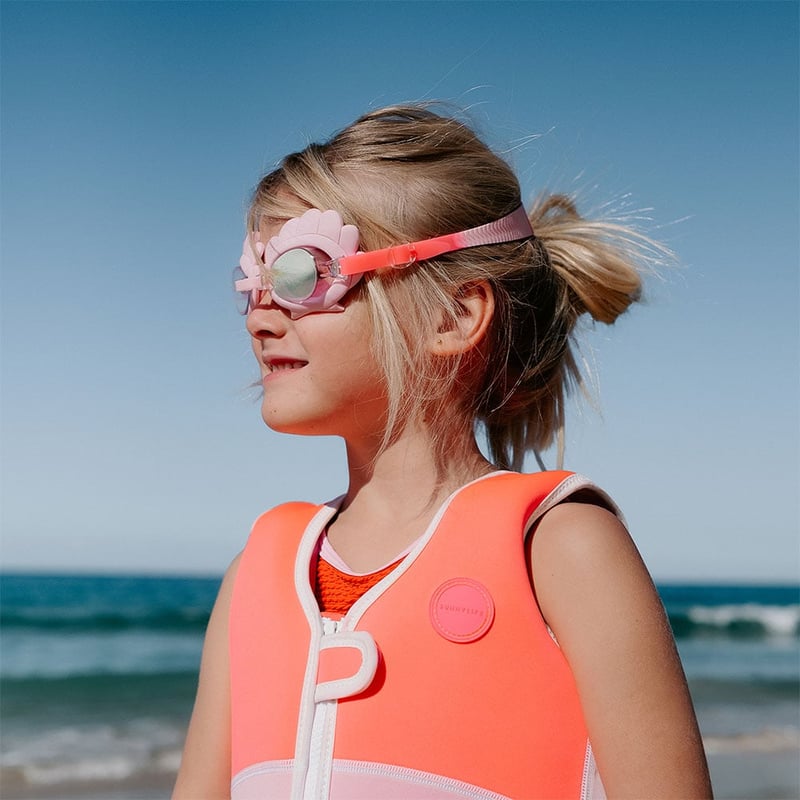 Melody The Mermaid Neon Strawberry Mini Swim Goggles