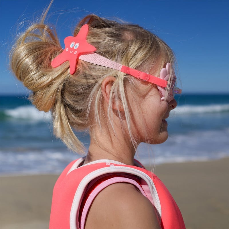 Melody The Mermaid Neon Strawberry Mini Swim Goggles