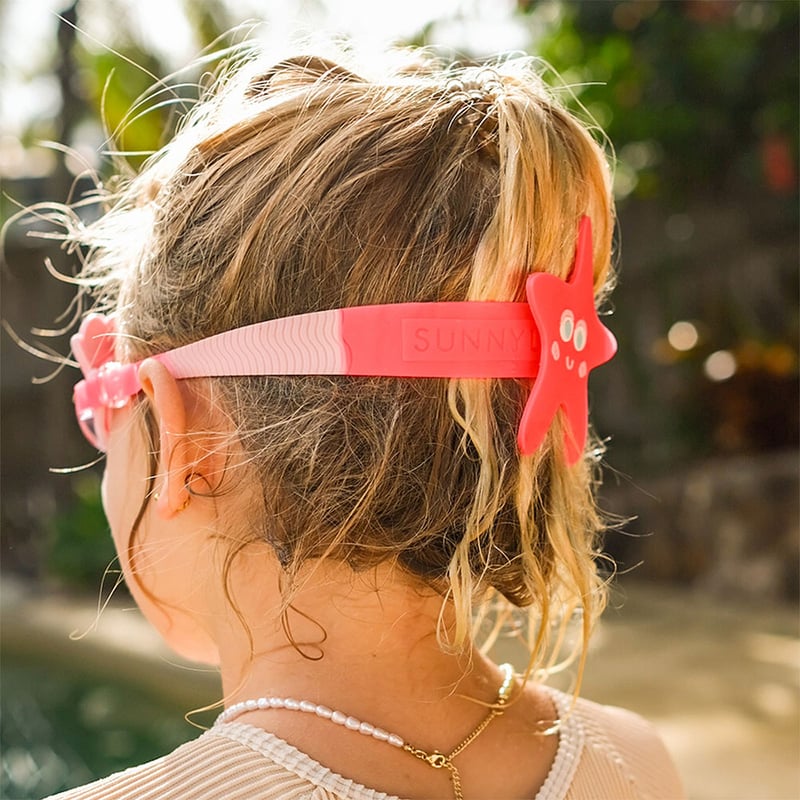 Melody The Mermaid Neon Strawberry Mini Swim Goggles
