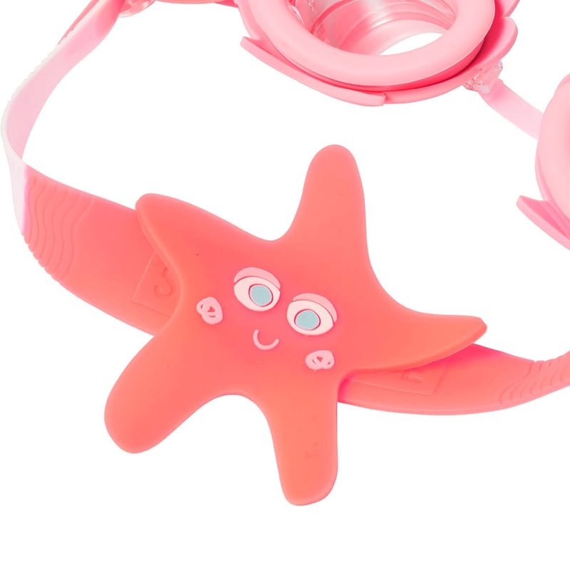 Melody The Mermaid Neon Strawberry Mini Swim Goggles