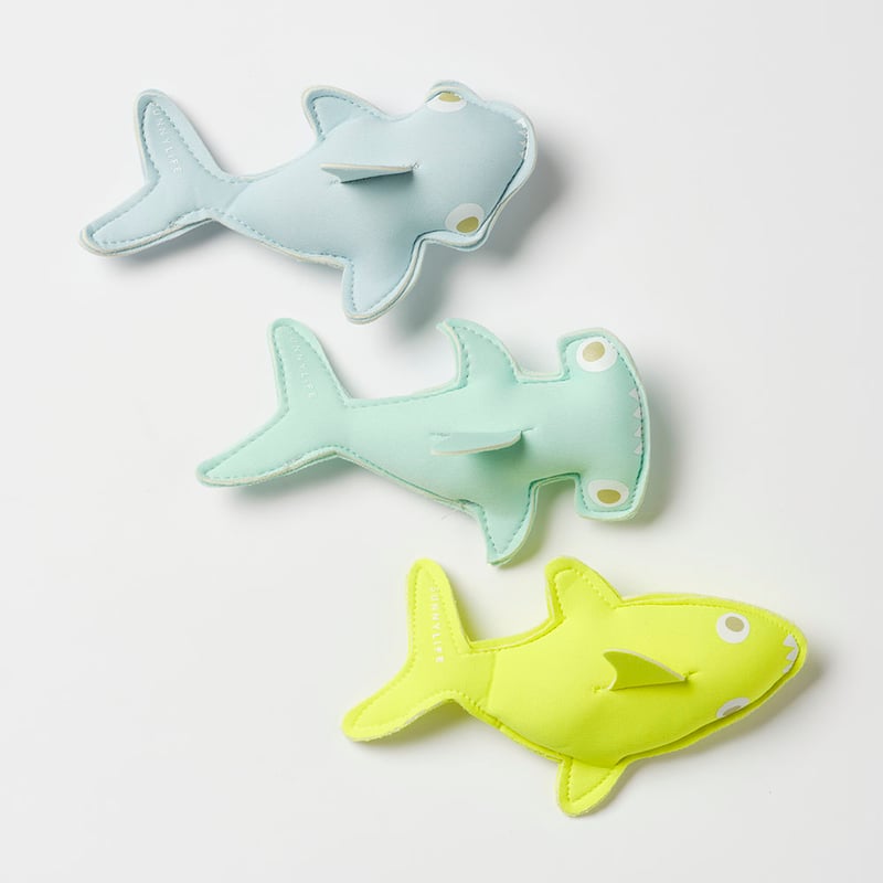 Salty The Shark Aqua Neon Yellow Dive Buddies
