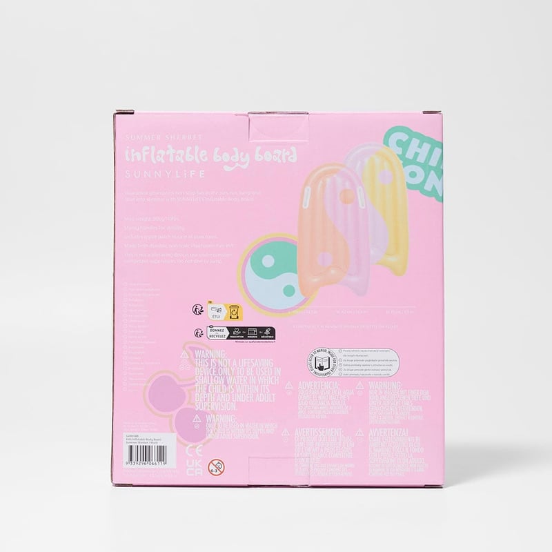 Summer Sherbet Multi Inflatable Body Board