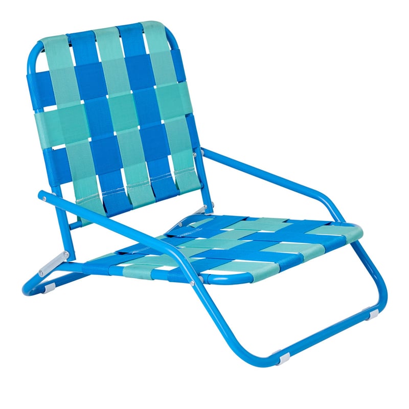 Blues Strap Woven Beach Chair