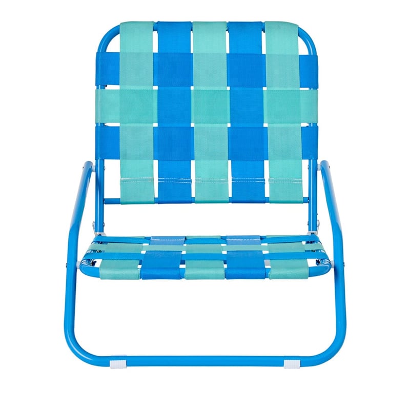 Blues Strap Woven Beach Chair