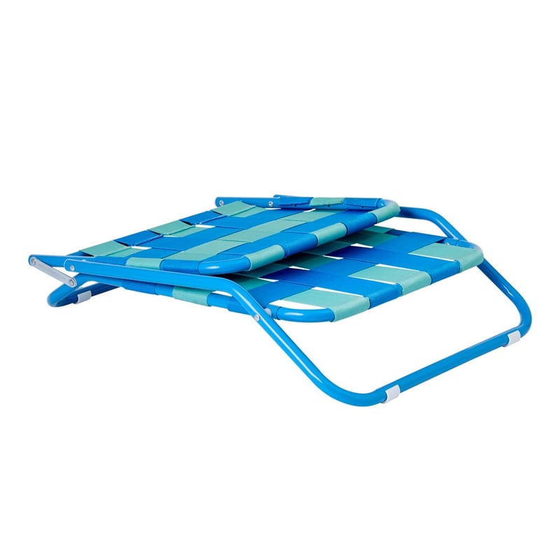 Blues Strap Woven Beach Chair