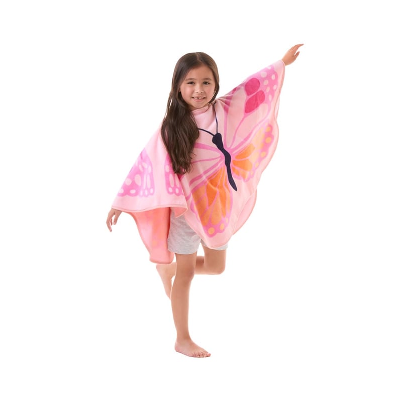 Betty Butterfly Character Hooded Beach Towel