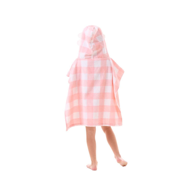 Daisy Gingham Character Hooded Beach Towel