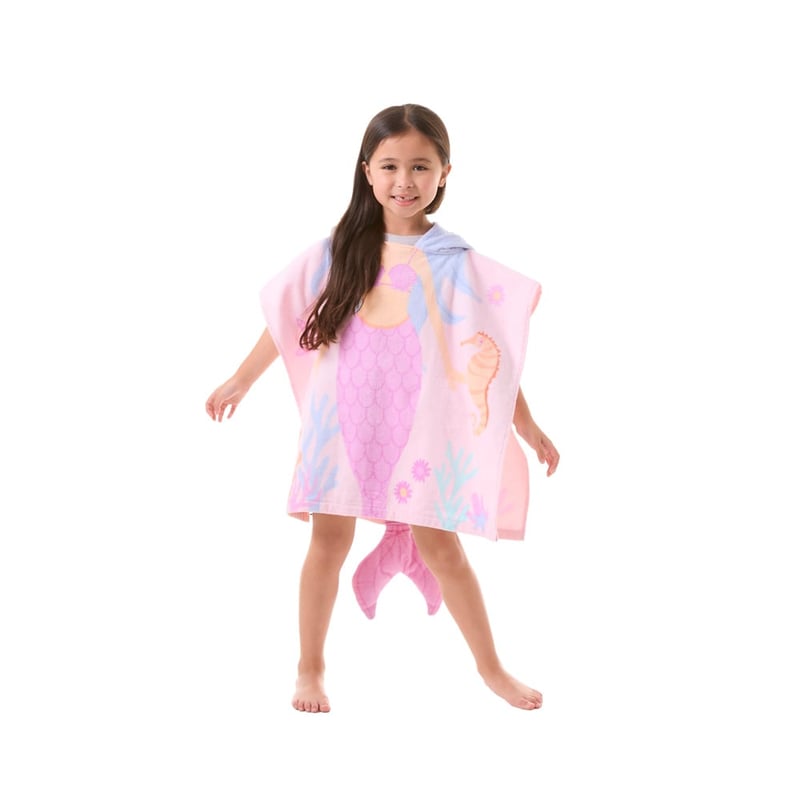 Mia Mermaid Character Hooded Beach Towel 