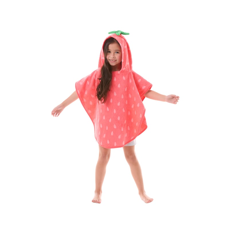 Strawberry Sweet Character Hooded Beach Towel