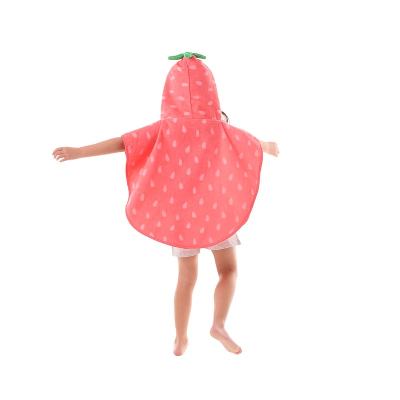 Strawberry Sweet Character Hooded Beach Towel