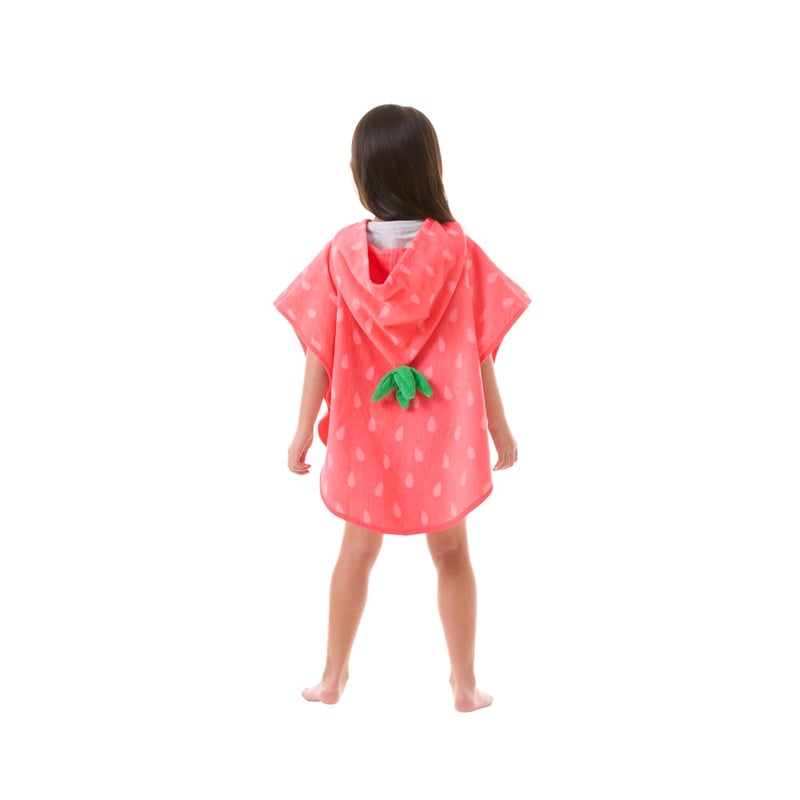 Strawberry Sweet Character Hooded Beach Towel